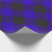 Papier Cadeau Buffalo Plaid Royal Blue Check (Coin)