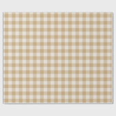 Papier Cadeau Buffle beige moderne Check Plaid Holiday (Plat)