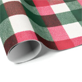 Papier Cadeau Buffle coloré Plaid Noël (Coin rond)