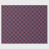 Papier Cadeau Buffle noir violet chic de pays plaqué (Plat)