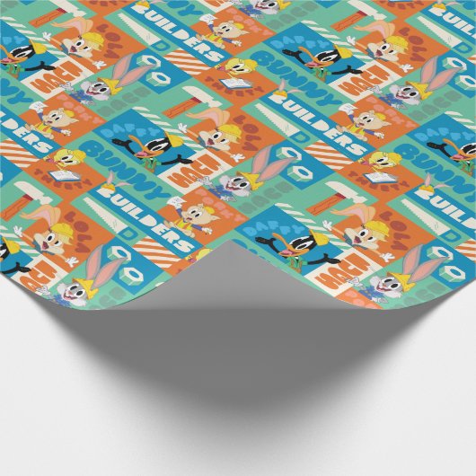 Papier Cadeau BUGS BUNNY BUILDERS™| Character Grid Pattern (Coin)