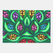 Papier Cadeau bugs de dames Papillons Insecte Feuille Fleurs de (Devant 3)