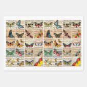 Papier Cadeau bugs de dames Papillons Insecte Feuille Fleurs de (Devant)