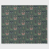 Papier Cadeau Bugs & Insects Vintage Boy Birthday Green (Plat)