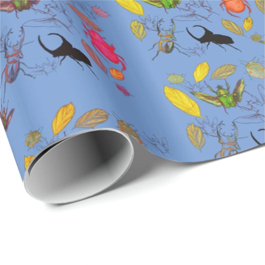 Papier Cadeau Bugs vintages (Coin rond)