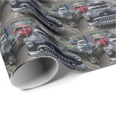 Papier Cadeau Buick 1950 Super Eight (Coin rond)