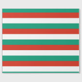 Papier Cadeau Bulgarie rouge blanc vert (Plat)