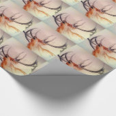 PAPIER CADEAU BULL DES ÉLANS DE FORCE EN BOIS (Coin)