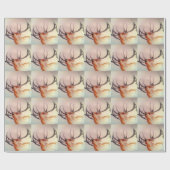 PAPIER CADEAU BULL DES ÉLANS DE FORCE EN BOIS (Plat)