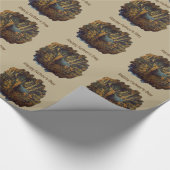 Papier Cadeau Bull Elk dans la forêt d'automne (Coin)