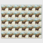 Papier Cadeau Bull Moose (Plat)