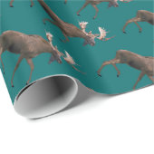 Papier Cadeau Bull Moose (Coin rond)