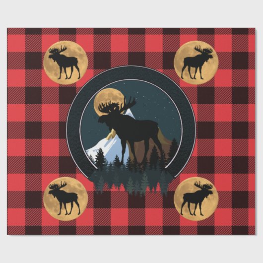 Papier Cadeau Bull Moose (Plat)