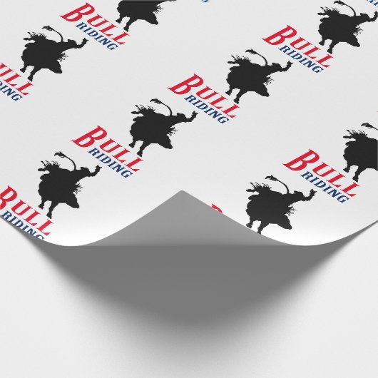 Papier Cadeau Bull Riding (Coin)
