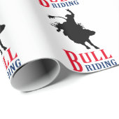 Papier Cadeau Bull Riding (Coin rond)