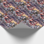 Papier Cadeau Bull Terrier Dog Valentine's Day (Coin)