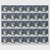 Papier Cadeau Bull Terrier miniature (Plat)