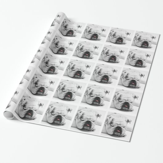 Papier Cadeau Bulldog (Déroulé)