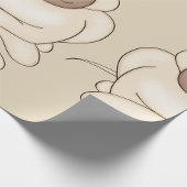 Papier Cadeau Bulldog avec les grands yeux