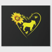 Papier Cadeau Bulldog | Love (Plat)