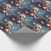 Papier Cadeau Bulldog Roller Dessous de verre Noël (Coin)