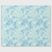 Papier Cadeau Bulles bleues (Plat)