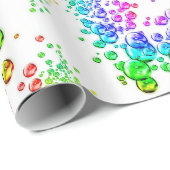 Papier Cadeau bulles colorées (Coin rond)