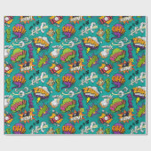 Papier Cadeau Bulles comiques (Plat)