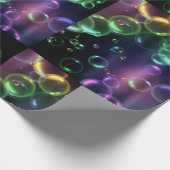 Papier Cadeau Bulles de néon colorées (Coin)
