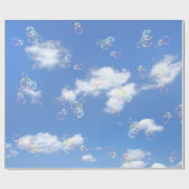 Papier Cadeau Bulles De Savon Sur Sky (Plat)