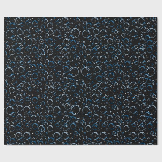 Papier Cadeau Bulles Motif 02.FR.b Black BG (Plat)