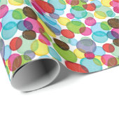Papier Cadeau Bulles rondes enfants motif 2 (Coin rond)