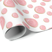 Papier Cadeau Bulles roses Envelopper le papier (Coin rond)