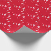 Papier Cadeau bulles sur arrière - plan rouge (Coin)
