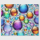 Papier Cadeau Bulles vives (Plat)