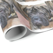 Papier Cadeau Bullmastiff (Coin rond)