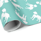 Papier Cadeau Bullmastiff Chien Chien Chien Chien Chiot (Coin rond)