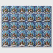 Papier Cadeau Bullmastiff Christmas Magical Snow Globe Holiday (Plat)