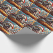 Papier Cadeau Bullmastiff Dog Roller Dessous de verre Noël (Coin)