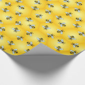 Papier Cadeau Bumble Bee et Honeycomb Motif (Coin)