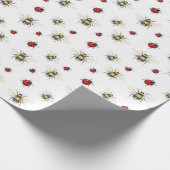 Papier cadeau Bumble Bee & Ladybird Wrapping (Coin)