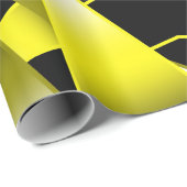 Papier Cadeau Bumblebee Color Gradient Perspective Dessin (Coin rond)