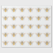 Papier Cadeau Bumblebee réaliste (Plat)