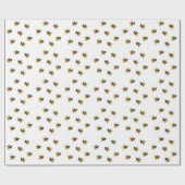 Papier Cadeau Bumblebees collectant le nectar et le pollen (Plat)