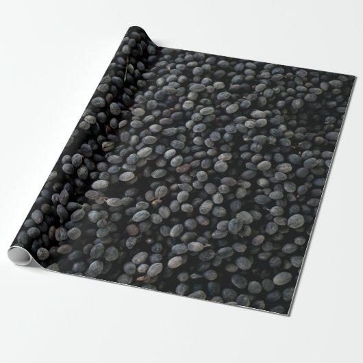 Papier Cadeau Bunch de haricots noirs (Déroulé)