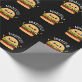 Papier Cadeau Bunderny Burger Bun Pun Pun Dark BG (Coin)