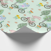 Papier Cadeau Bunnies dans le parc (Coin)