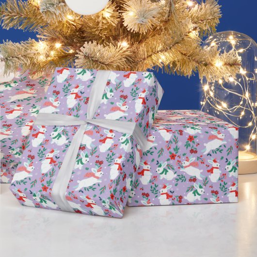 Papier Cadeau Bunnies de Noël (Vacances)