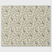 Papier Cadeau Bunnies printemps Pâques Jaune (Plat)