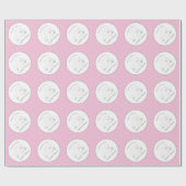 Papier Cadeau Bunny Baby shower Spring Rose Girl (Plat)